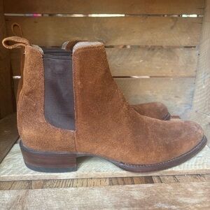 Tecovas Chance Chelsea Boot Rust Suede Brown 10.5 Men’s